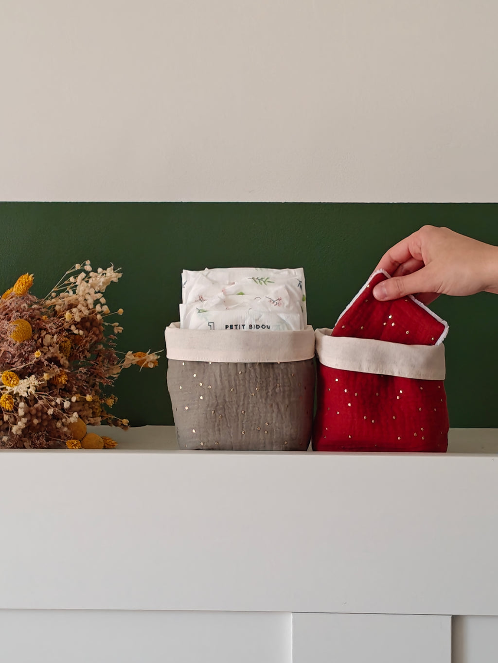 🍂 Panière – Comette cuivrée