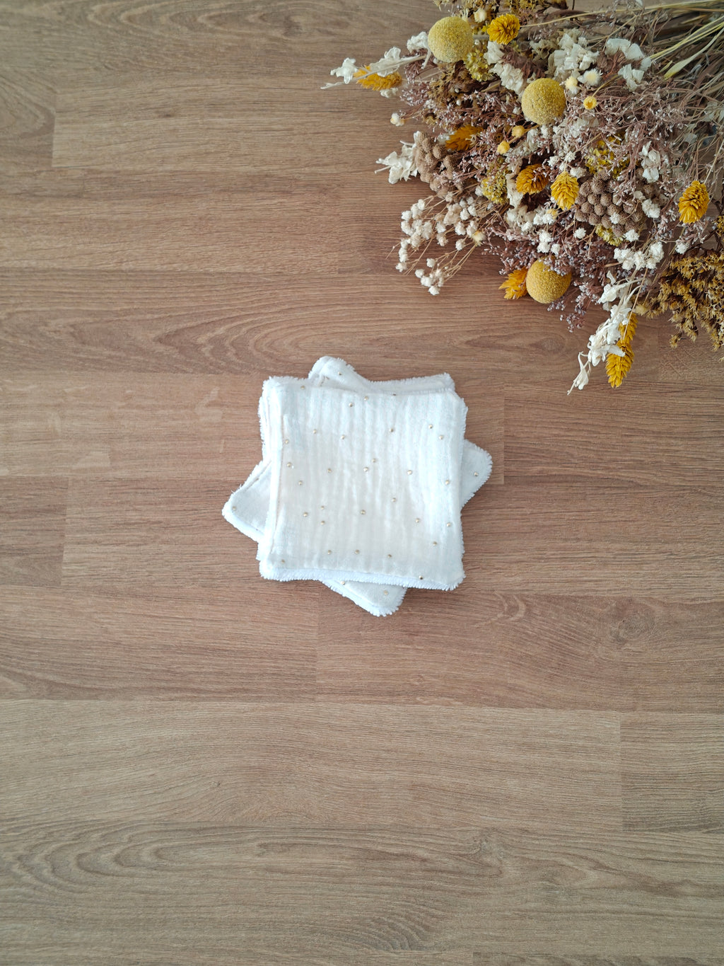 🤍 Lingettes lavables - Voie lactée (lot de 5)