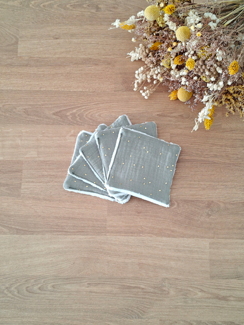 🌿Lingettes lavables- Aurore boréale (lot de 5)