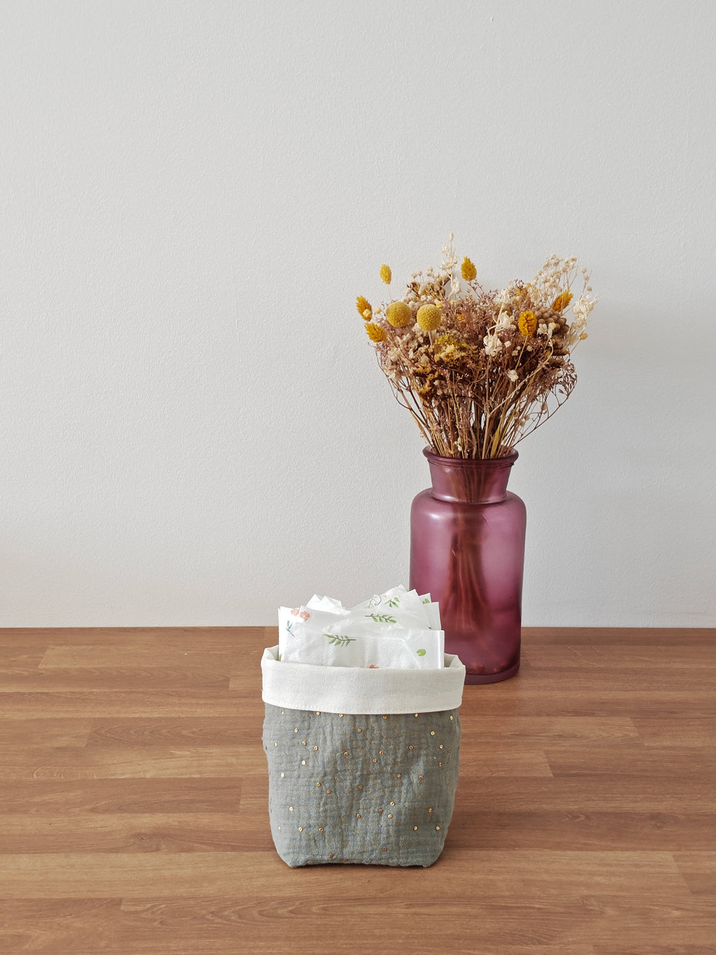 🌿Panière – Aurore boréale