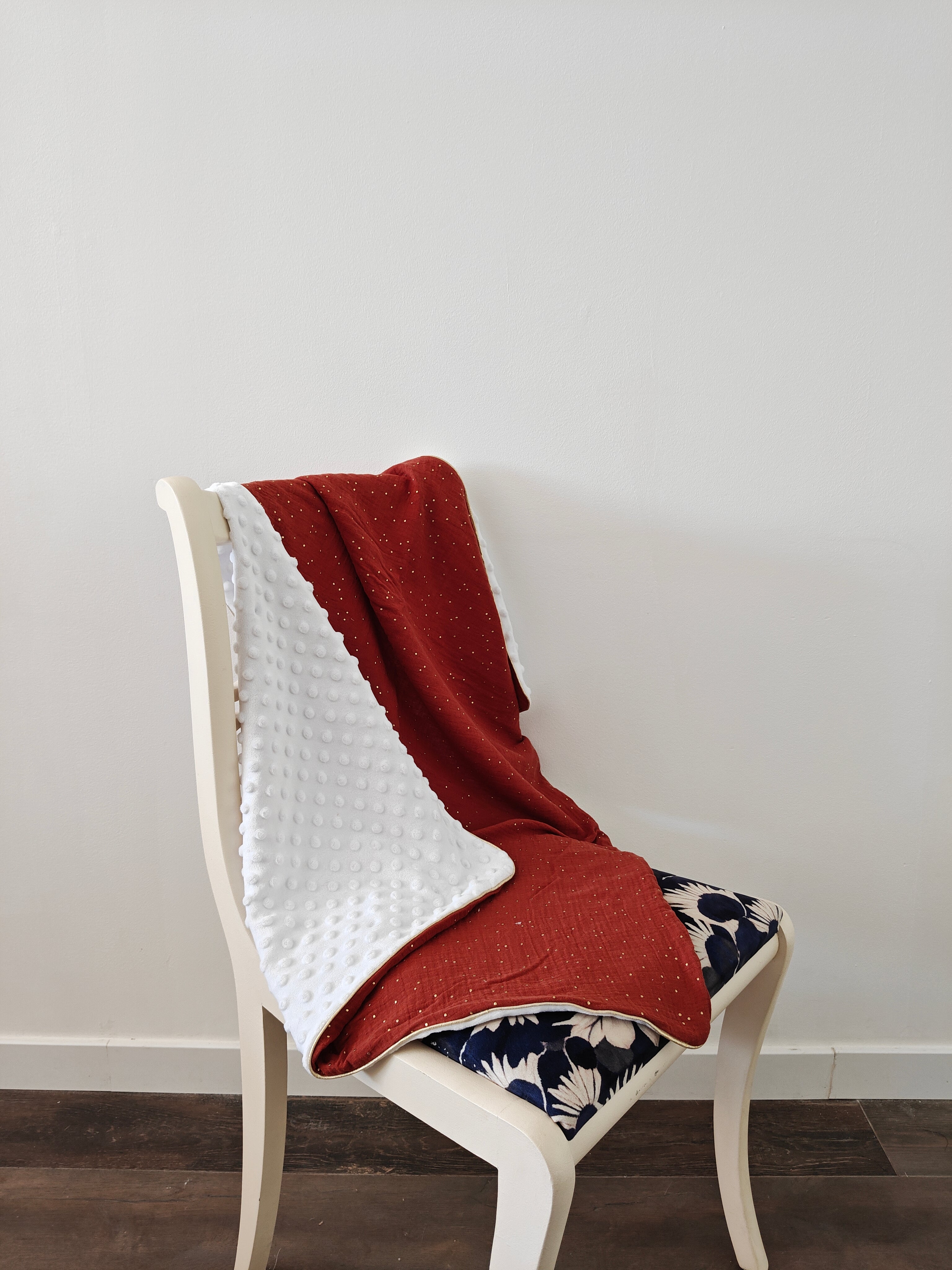 🍂 Couverture bébé - Comète cuivrée